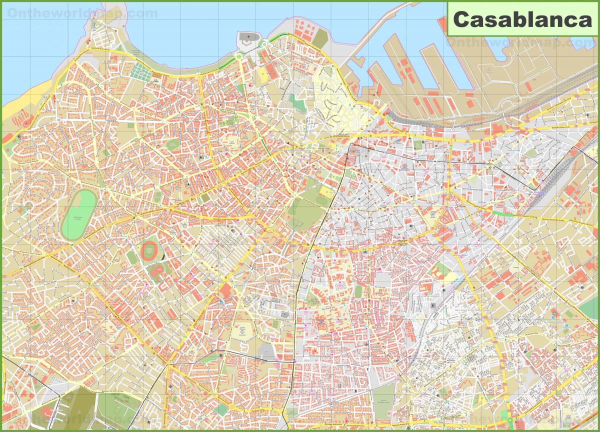 Mapa Casablanca ulice
